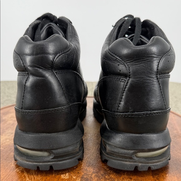 Nike Shoes Mens 11.5 Air Max Goadome ACG Black Leather 6" Waterproof Boots Lace - Picture 5 of 16